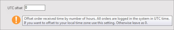 Set Order Time with Local Time Zone