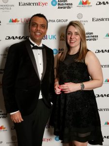 Tejas & Dawn at the Asian Business Awards